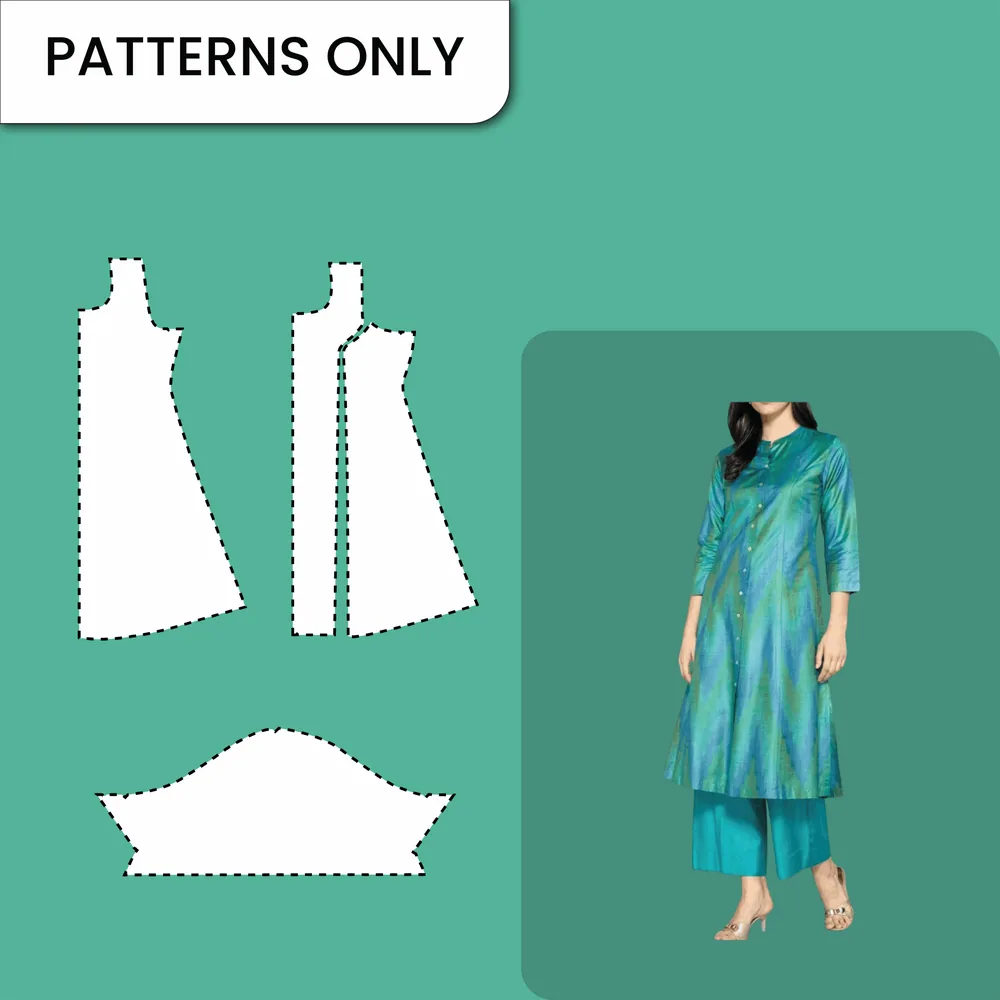 A Line Princess Cut Chudithar — finished garment