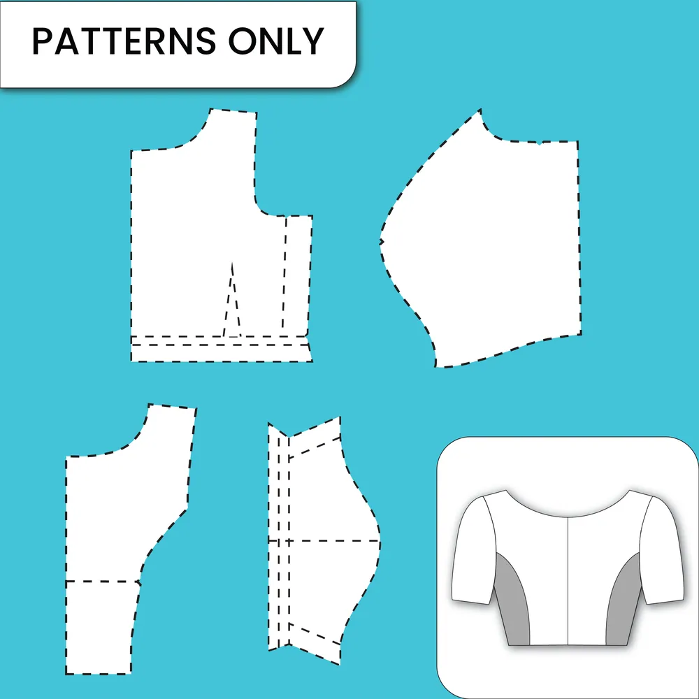 Boat Neck Princess Cut Without Belt — finished garment