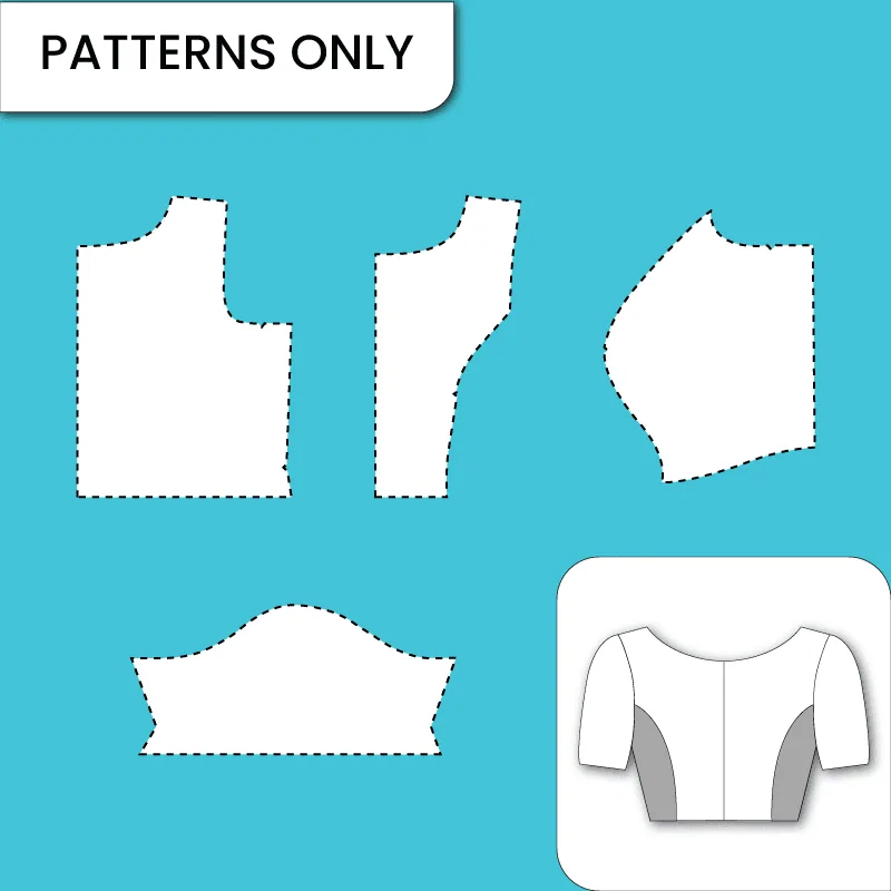 Boat Neck Princess Cut Without Belt Double Layer — finished garment