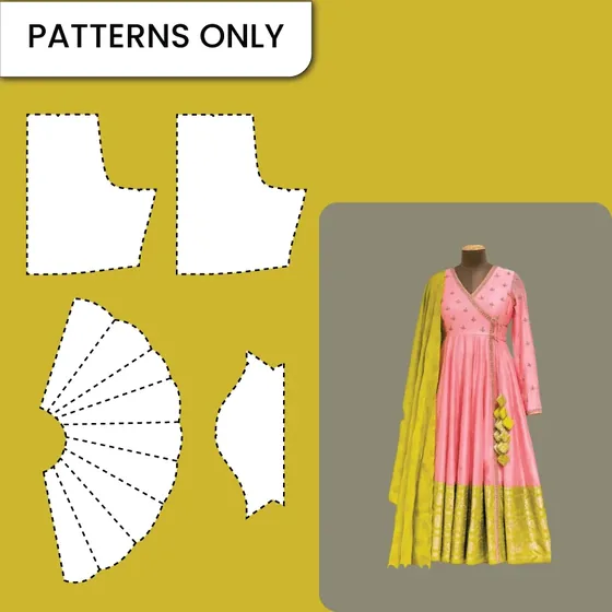 Rasakali Top Normal Height paper pattern