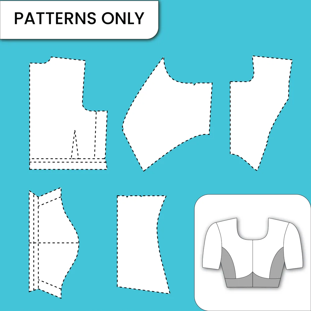Close Neck Princess Cut With Belt — finished garment
