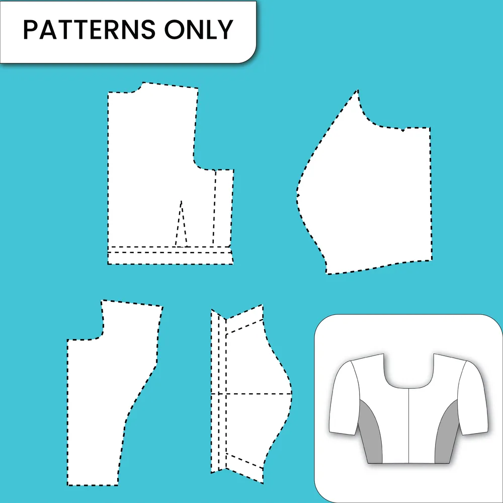 Close Neck Princess Cut Without Belt — finished garment