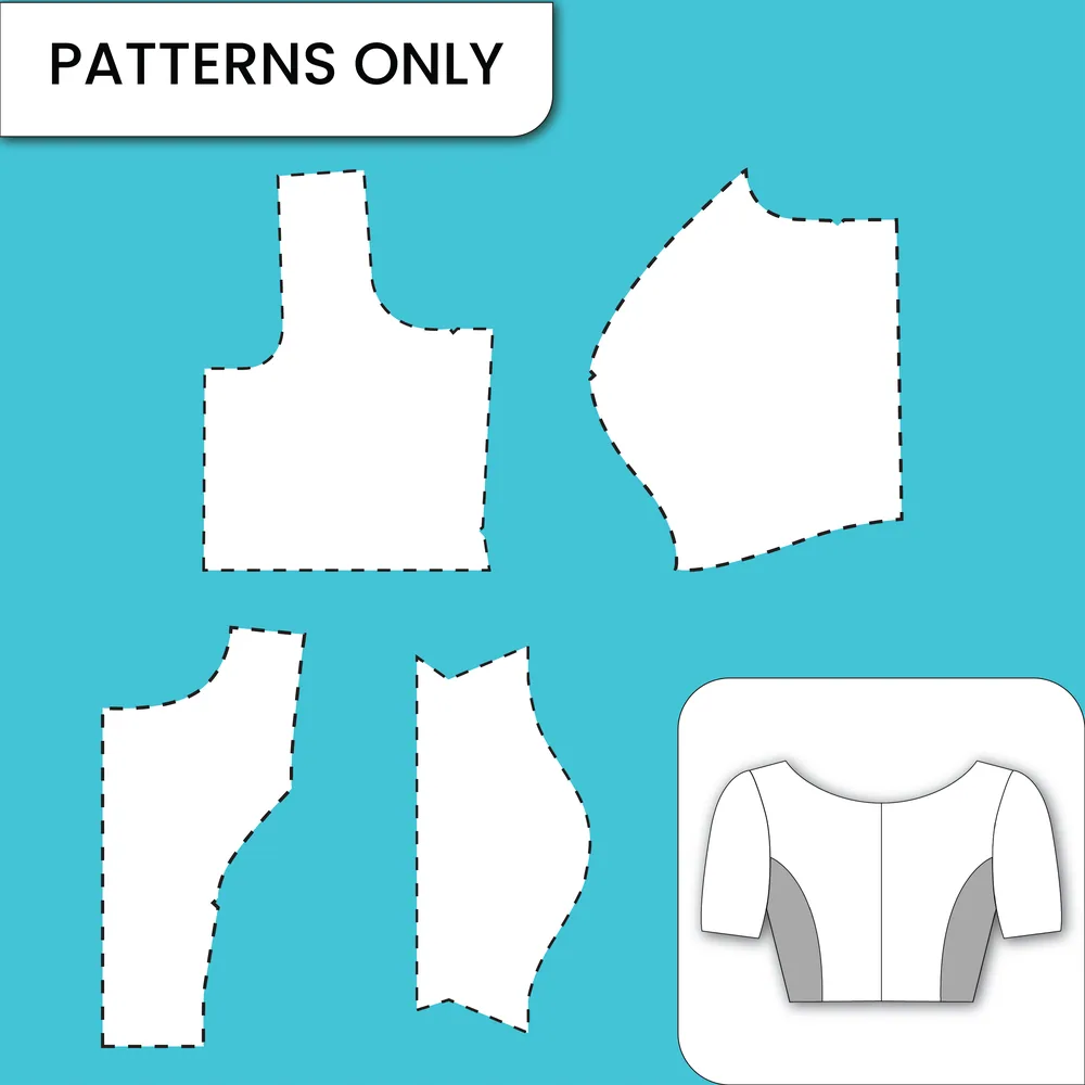 Front Boat and Back Deep Neck Princess Cut Without Belt — finished garment
