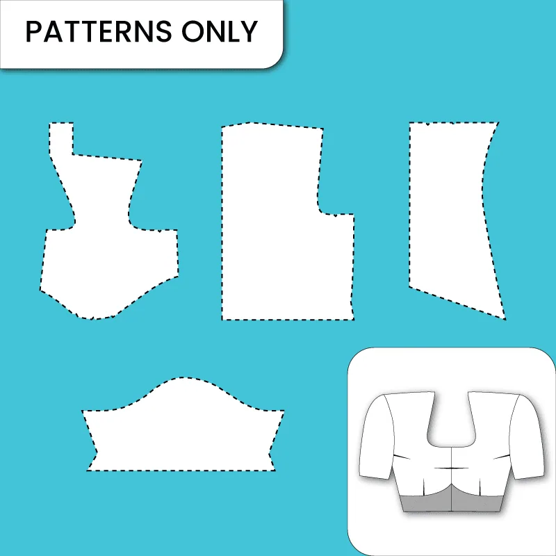 Halter Neck Blouse 3 Dart Blouse — finished garment