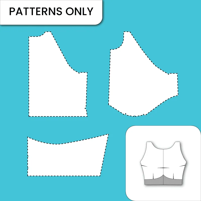 Shoulderless 3 Dart Blouse — finished garment