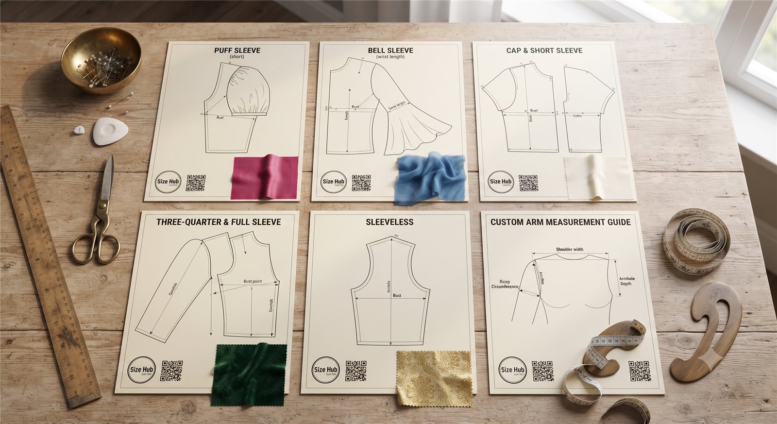Blouse Sleeve Styles: Puff, Bell, Cap & Full Sleeve Patterns